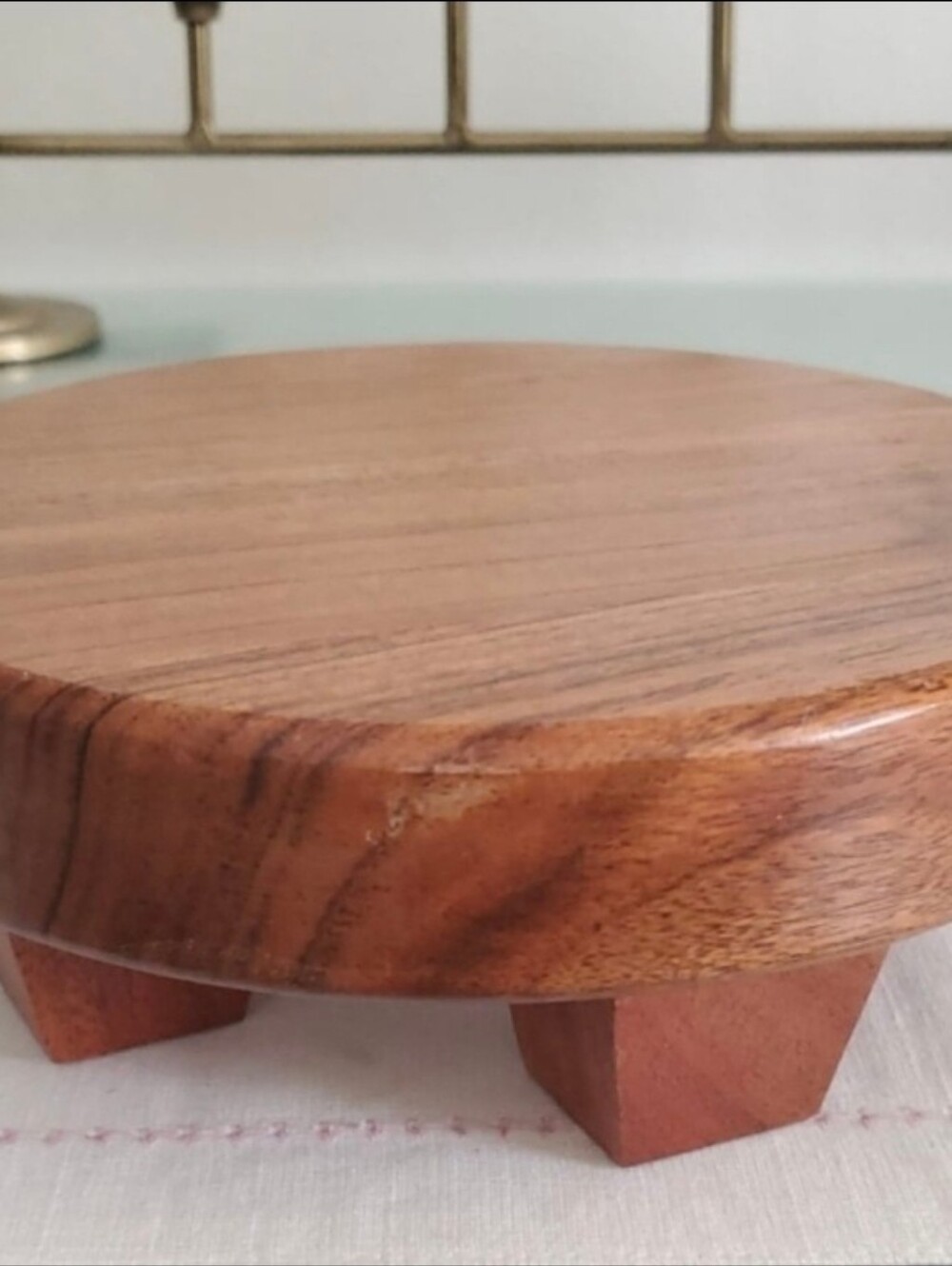 New 7 in Target Threshold MangoWood Trivet Riser